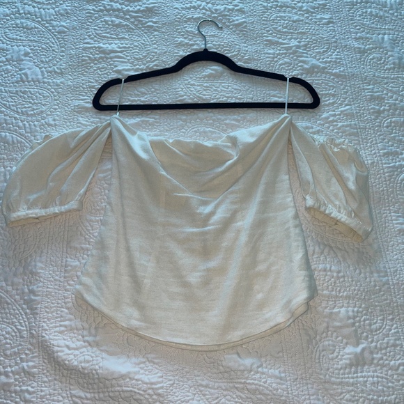 By Egreis White Linen Anne Top - Picture 2 of 5
